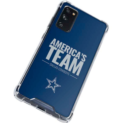 NFL Dallas Cowboys Team Motto Galaxy S20 FE Clear Case